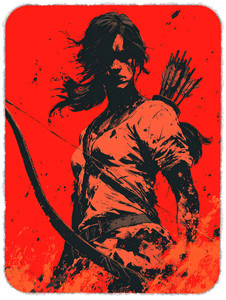 HUNGER GAMES Limited Edition Signed and Numbered Giclee 1/30 Boopwerx