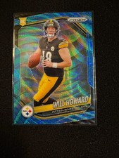 Will Howard 2025 Panini Prizm Blue Wave Rookie Card 190/230
