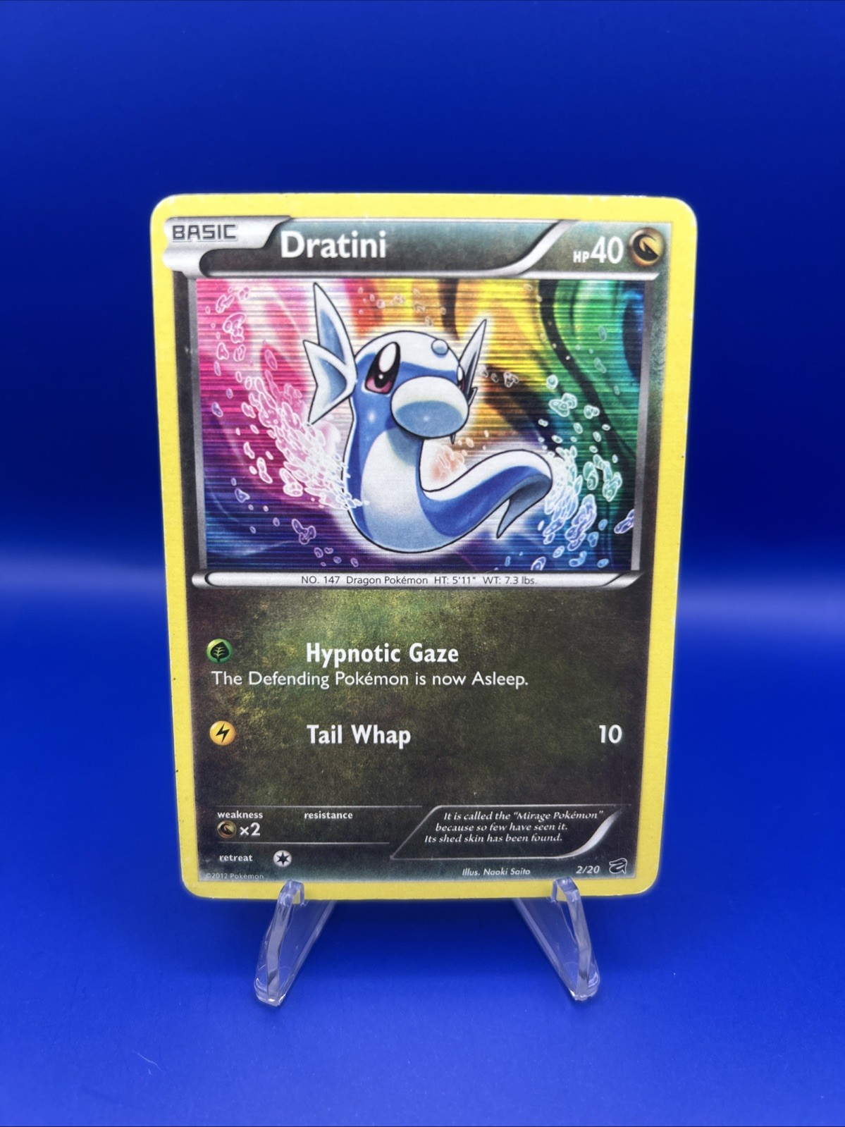 Dratini Holo 2/20 Dragon Vault Pokemon TCG