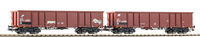 Piko Expert 28310 Set 2 Eaos Fs GüTerwagen, Logo Fs Xmpr + Rampe, Graffiti