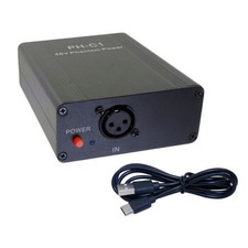 Metal Outdoor Microphones Rechargeable 48V Phantoms Power for Podcasts and Music