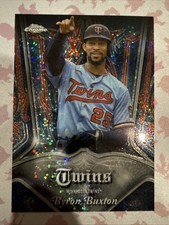 2022 Topps Chrome Byron Buxton Pinstriped Club Plaques #P-16 Minnesota Twins
