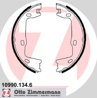 ZIMMERMANN Bremsbackensatz Feststellbremse 10990.134.6 für OPEL ASTRA MONZA SAAB