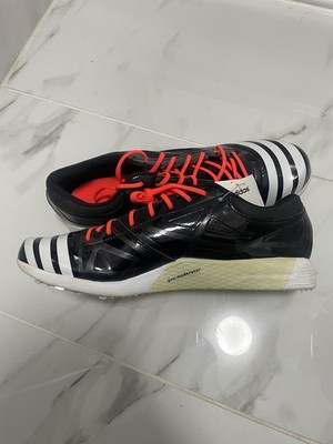 Adidas adizero TJ 2 Triple Jump Spikes UK 12,5 US 13 schwarz/weiß Neu mit Etikett (ohne Pins)
