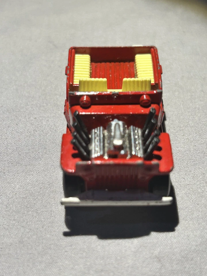 Jeep Hot Rod Lesney Matchbox Superfast 1971 rojo n.º 9. Hecho en Inglaterra  Foto 4 de 4