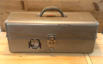 #ad #ad Vtg Loc wel by Liberty Steel Chest Co Fishing Tackle Box. D277. $25.00