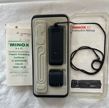 Minox EC Subminiature Camera with Strap + Flash