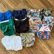 10 Cloth cotton all in one pocket Boy Yoda ALVA MUMSBEST SNAPPY GREENS