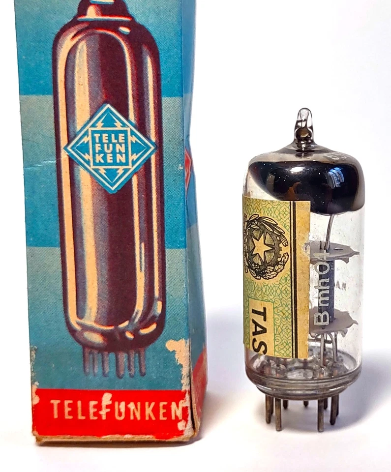 ECC81 12AT77 Telefunken Tube Valvola Röhre Lampe- MINT NOS NIB - Diamond - Audio - Bild 3 von 4