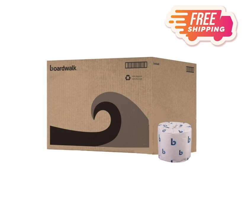 Boardwalk 2-Ply Toilet Tissue, Septic Safe, White, 400 Sheets/Roll, 96 Rolls/Car