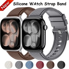Silicone Strap Band For Apple Watch Series 11 10 9 8 7 SE 6 5 Ultra 3 2 Bracelet