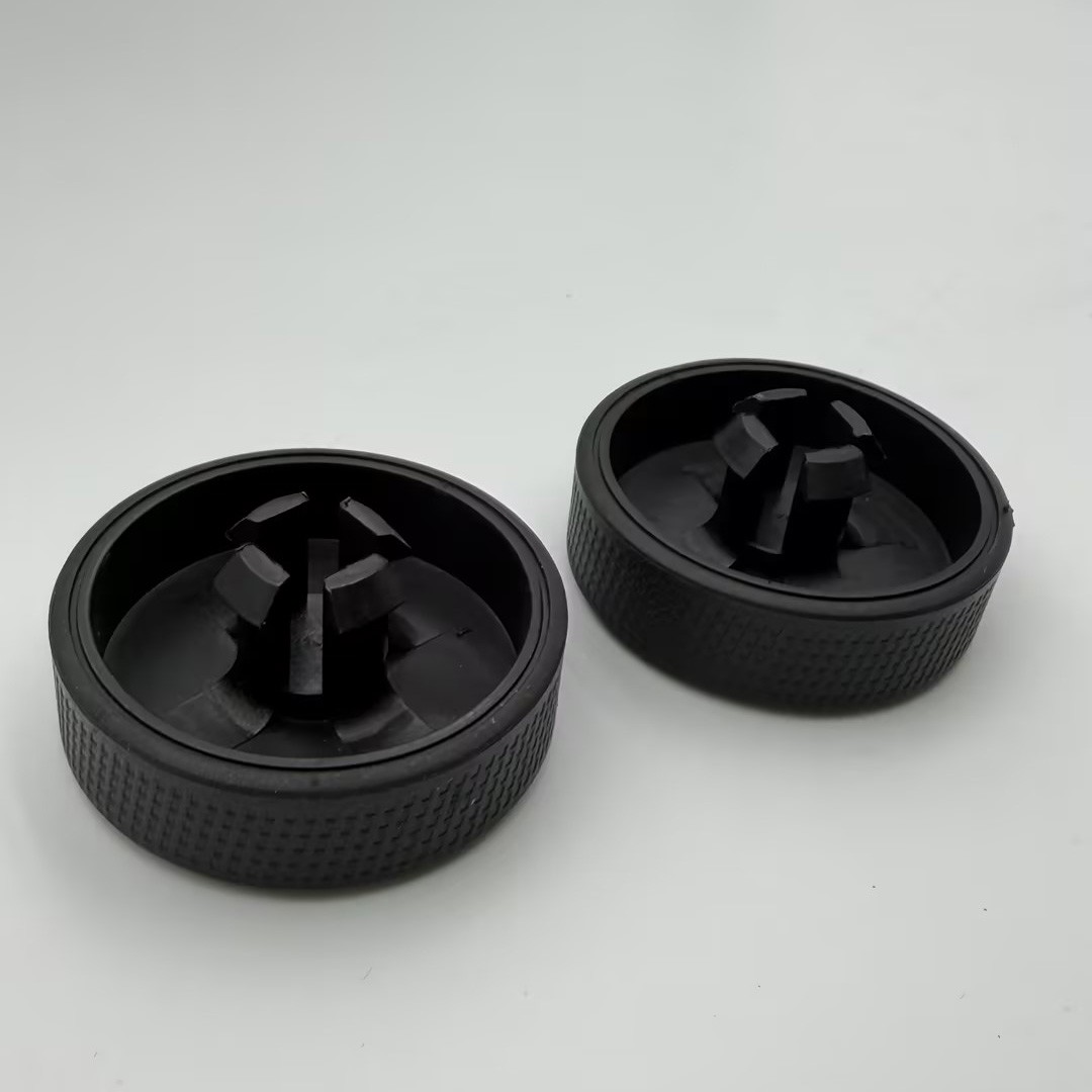 2Pk Upgraded Repl Black Wheel Suit For Ryobi Cordless Stick Vacuum 18v PCL720K C