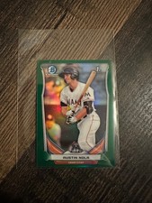 2014 Bowman Chrome Austin Nola Mini Green Refractor #/15!