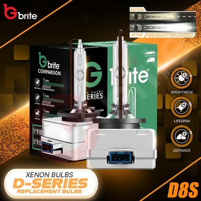 2x D8S 35W HID XENON OEM ERSATZBIRNEN ALUMINIUM FARBE 5500 UK VERKÄUFER