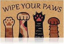 Wipe Your Paws - 17"X29" - Coir Door Mat with Heavy Duty Backing - Welcome Mats