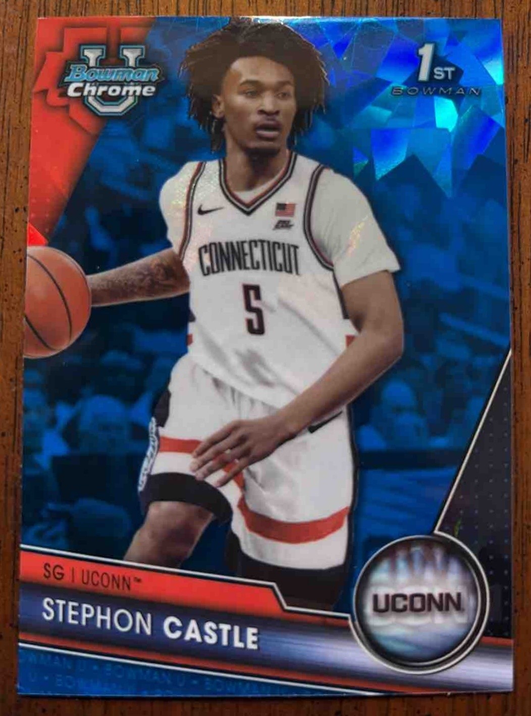 2023-24 Bowman University Chrome Sapphire Stephon Castle 1st Rookie Card #88