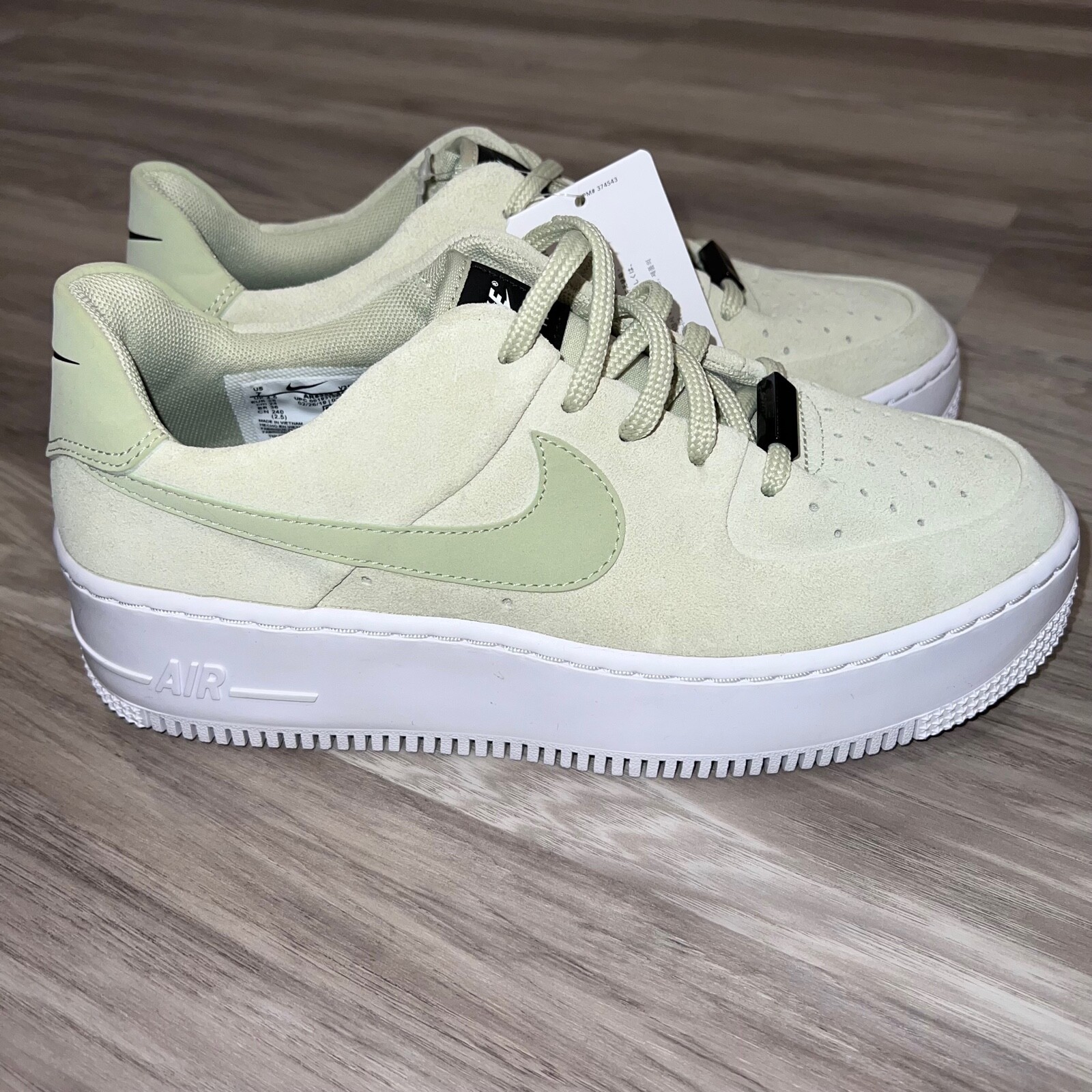 air force 1 sage low olive aura/white-black