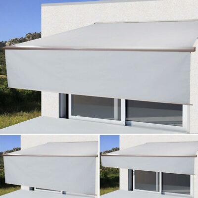 Elektrische Kassetten-Markise H124, 4x3m mit Volant Acryl Creme | eBay.de
