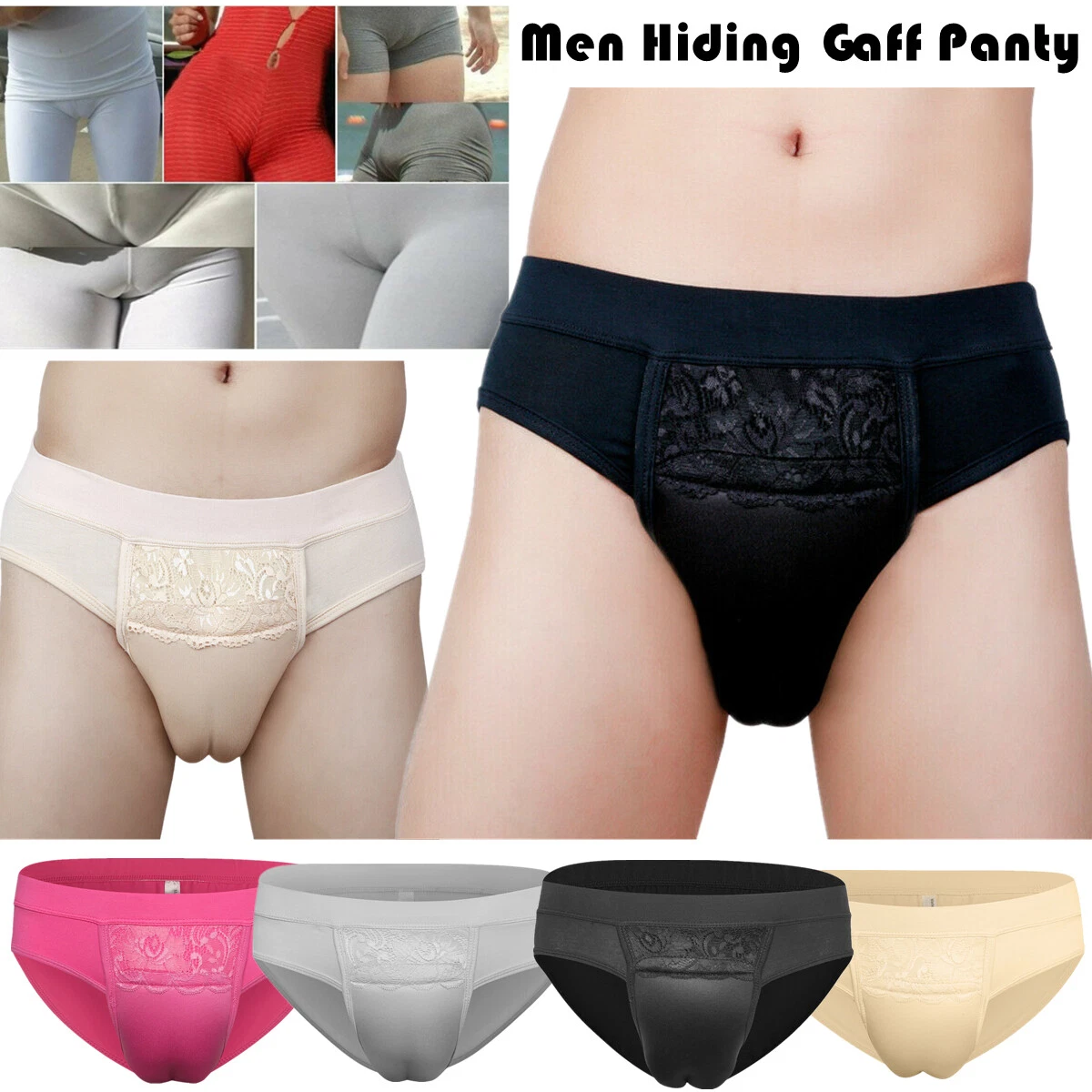 Gay Hiding Gaff Panty Shaping Pant For Crossdresser Transgender Underwear  Briefs