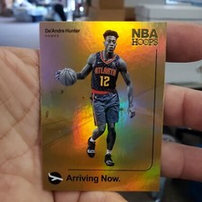 🔥 DE'ANDRE HUNTER RC 2019-20 NBA Hoops Arriving Now #14 Atlanta Hawks Gold Foil