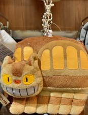 My Neighbor Totoro Plush Pass Case With Reel Cat Bus Coin Case Studio Ghibli New
