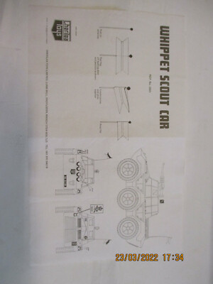 Anleitung - Whippet Scout Car  Cherilea Toys  UK