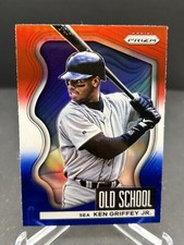 2022 Panini Prizm - Old School #OS-2 Ken Griffey Jr Red White Blue Prizm