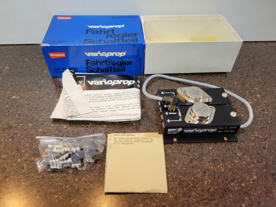 Graupner Varioprop Fahrregler-Schaltteil NEU Nr. 3624/8 Retro Originalverpackt - Bild 4 von 4