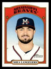 2021 Topps Heritage Minor League #25 Shea Langeliers Card Mississippi Braves