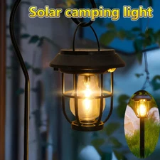 2/6 PACK Solar Garden Lights Super Bright Hanging Lantern Walkway Patio Pathway
