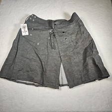 Scottish Highland Kilt Men 32 Gray Utility Utilikilt Cotton Canvas Pockets Cargo