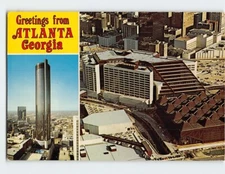 Postcard Peachtree Plaza & Omni International Complex Atlanta Georgia USA