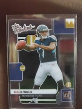 2022 Panini Donruss Clearly Football MALIK WILLIS The Rookies #TR-3 Titans - NM