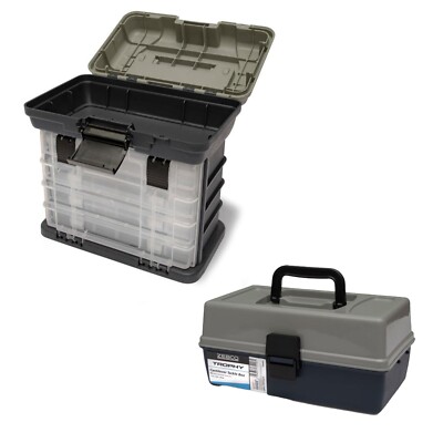 Zebco Trophy Tackle Box Station Cantilever Angelkiste Box Angelkasten Kiste
