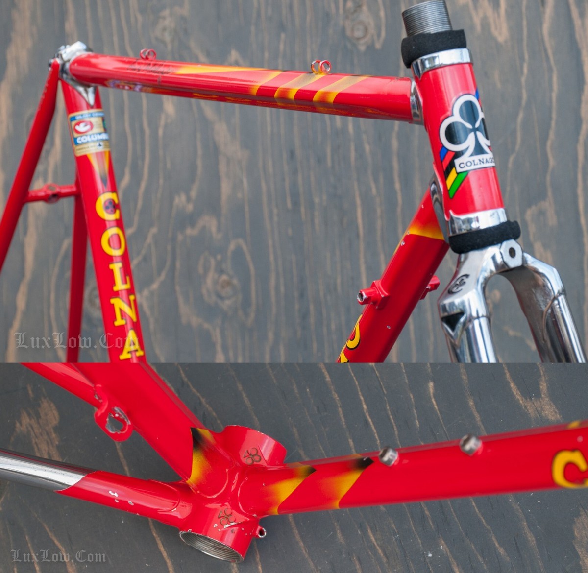 Vintage 52cm Colnago Master RoadBike FRAME FORK Vintage 52cm Colnago Master RoadBike FRAME FORK