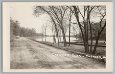 Trenton Missouri MO Crowder Park Real Photo Postcard RPPC 1950s