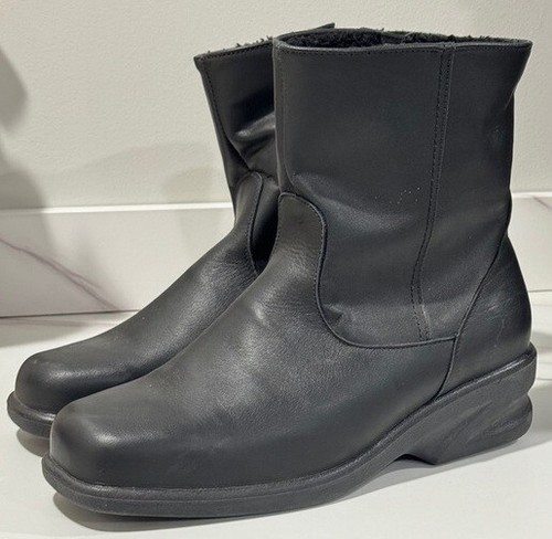 Neu Damen-ZEHENWÄRMER KATIE seitlicher Reißverschluss Lederstiefel HERGESTELLT IN KANADA - Bild 1 von 5