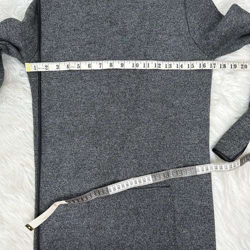 Zara Women’s Gray Contemporary Draped Open Front Long Cardigan Sweater S/C34 - Picture 11 of 14