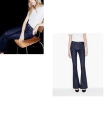 NEW KOOPLES WOMEN LENNY JEANS FLARE WITH SKINNY TOP DARK BLUE SIZE 25