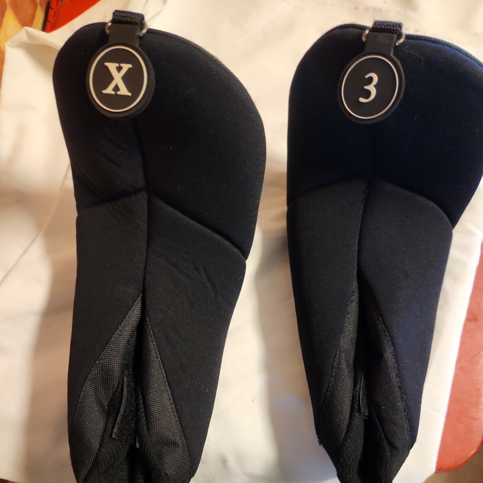 Wilson Oversized Golf Club Head Covers Set Of 2 Includes X & 3 BLACK