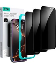 3 Pack for iPhone 16 Pro Max Privacy Screen Protector Anti-spy Tempered-G...