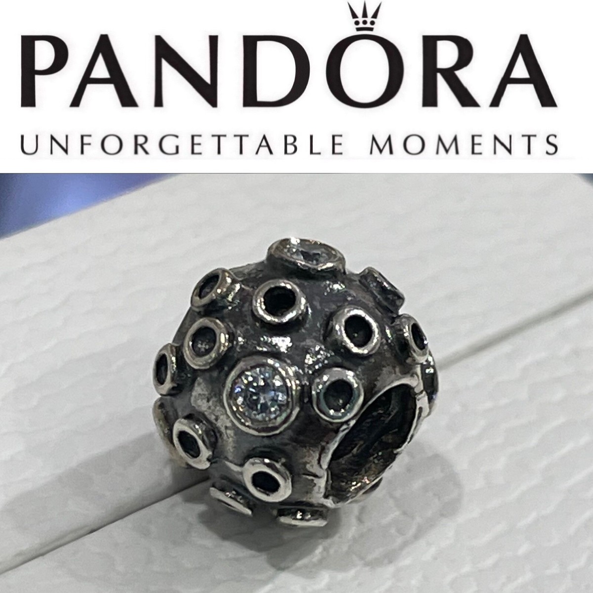 Vintage Early Pandora Retired Mars charm 79236CZ 790236CZ