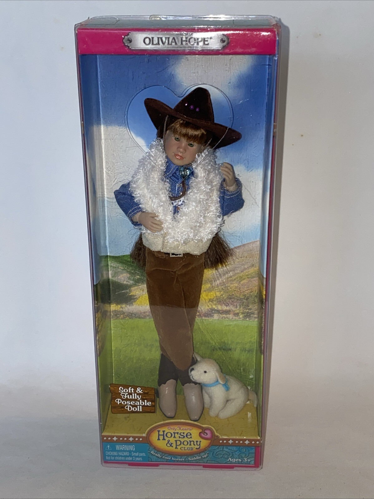 Cappello da cowboy Only Hearts Club Horse and Pony Club OLIVIA HOPE DOLL con cane NUOVO!