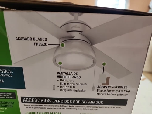 Hunter Loki 52 LED Loki 52" 4 Blade LED Indoor Ceiling Fan - White - Picture 4 of 11