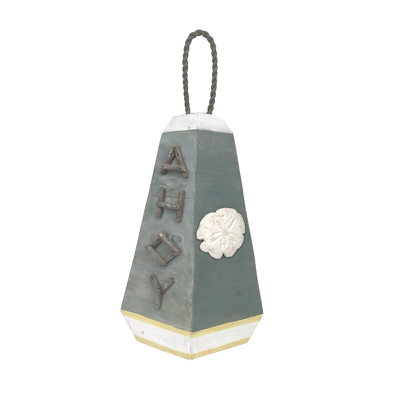Ahoy Buoy Sign Wall Coastal Plaque Sign Wall Hanging Decor Decoration For The