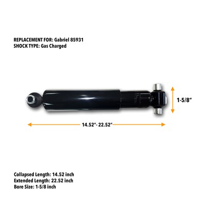 Shock Absorber Replace Gabriel 85931 Monroe 65492 66419 