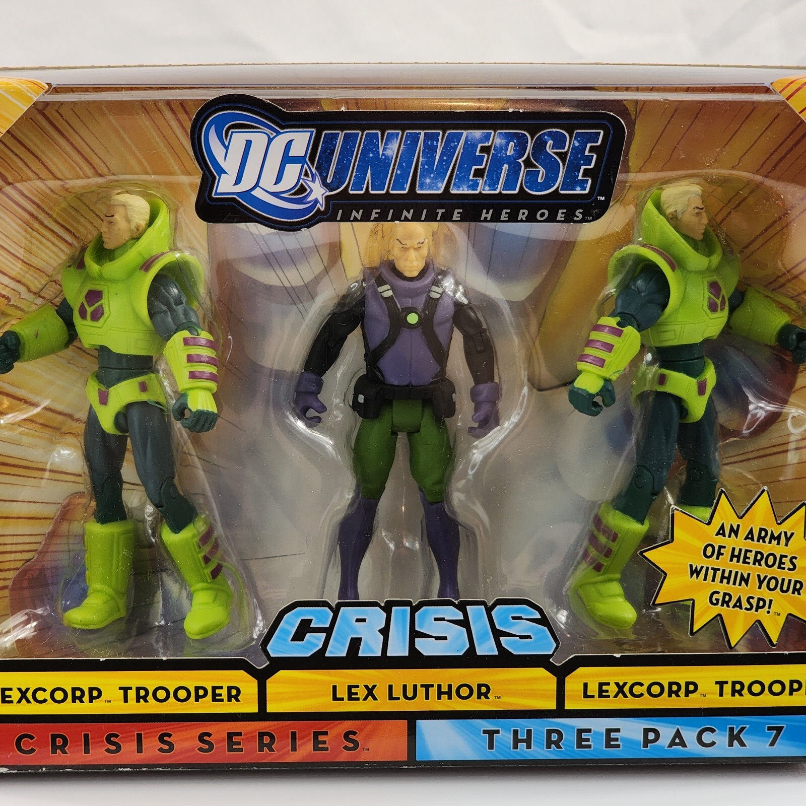 Lexcorp Vehicles DC Universe Crisis Lex Luthor Lexcorp Trooper Three Pack #7 Action ...