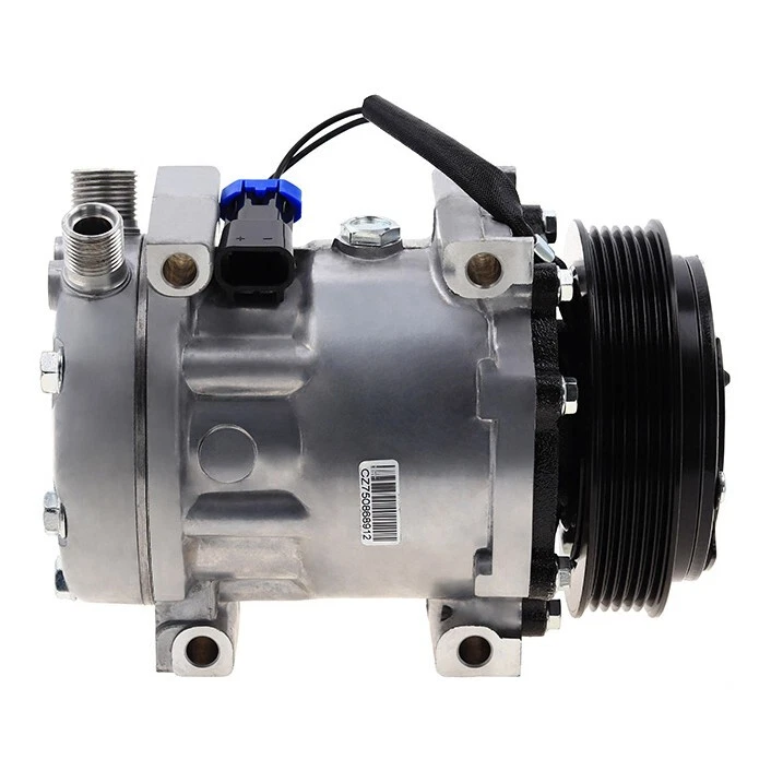 Compresor de aire acondicionado SD7H15 se adapta a Case-IH / Caterpillar / Mack / Volvo QR Foto 3 de 4