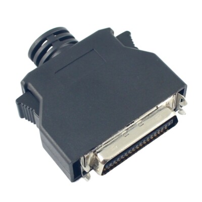 1Pcs SCSI 36 Pin MDR Male CN Solder Plug Connector Shell Kit Shield For Cable