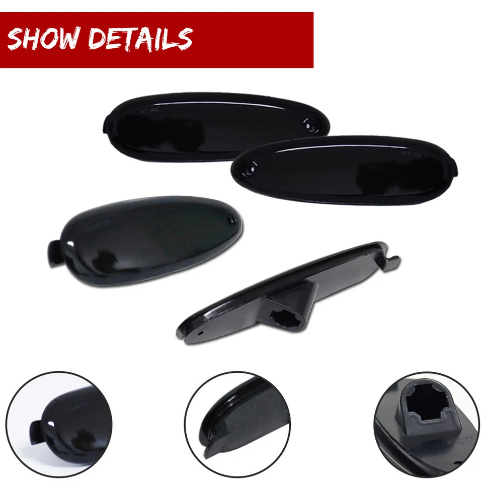 PARA FORD TAURUS Y MERCURY SABLE 96-99 NEGRO DELANTERO TRASERO MARCADOR FAROS CARCASAS Foto 4 de 4